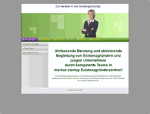 Tablet Screenshot of beratung.merkur-startup.de